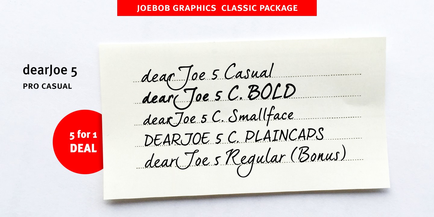 Пример шрифта dearJoe 5 Casual Pro #2